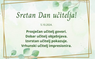 Sretan Svjetski dan učitelja!