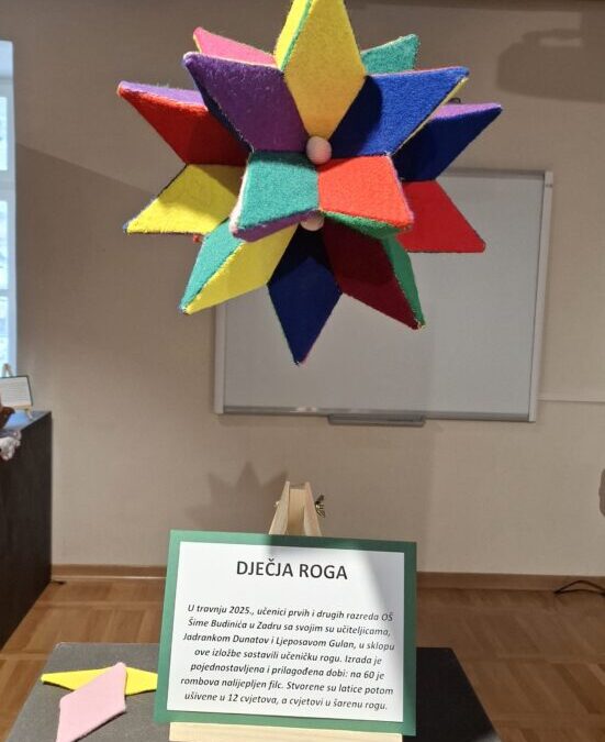 Učenička roga na izložbi u Sinju
