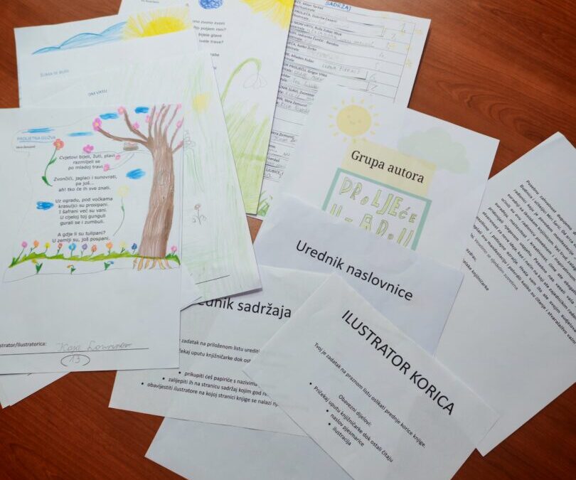 Knjigu može napraviti svatko – kreativna radionica u školskoj knjižnici