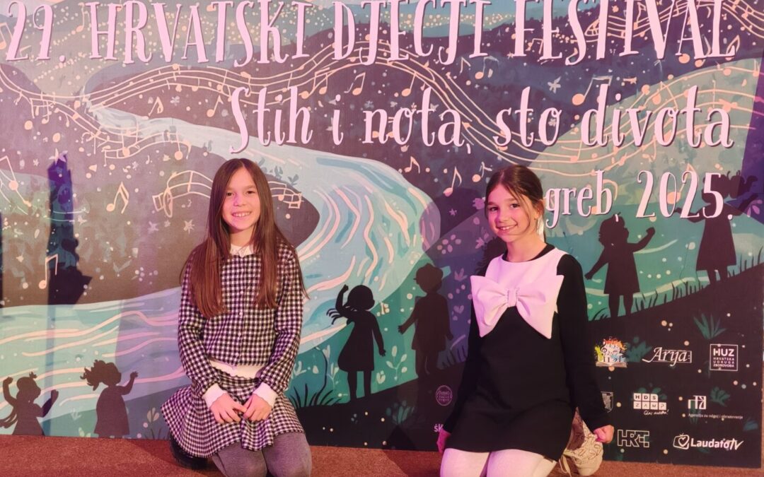 Maša i Marčelina na 29. Hrvatskom dječjem festivalu