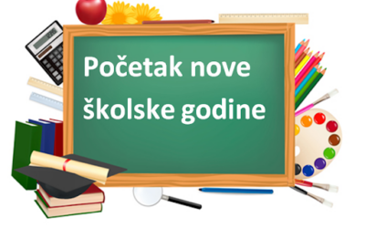 Obavijest o početku nove školske godine
